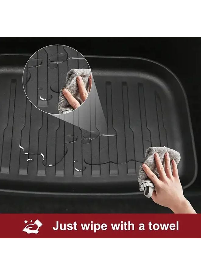 Tesla Model Y 2025 Front Rear TPE Cargo Liner Mats Durable Non Slip Easy Installation - Image 5